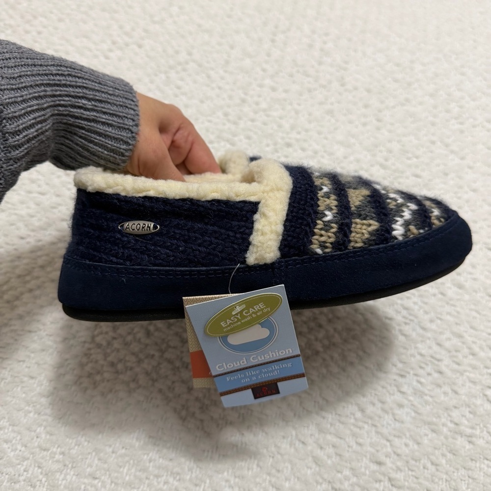 Acorn Nordic Moccasin Slippers Women’s Size 6.5-7.5 NWT - Picture 5 of 14